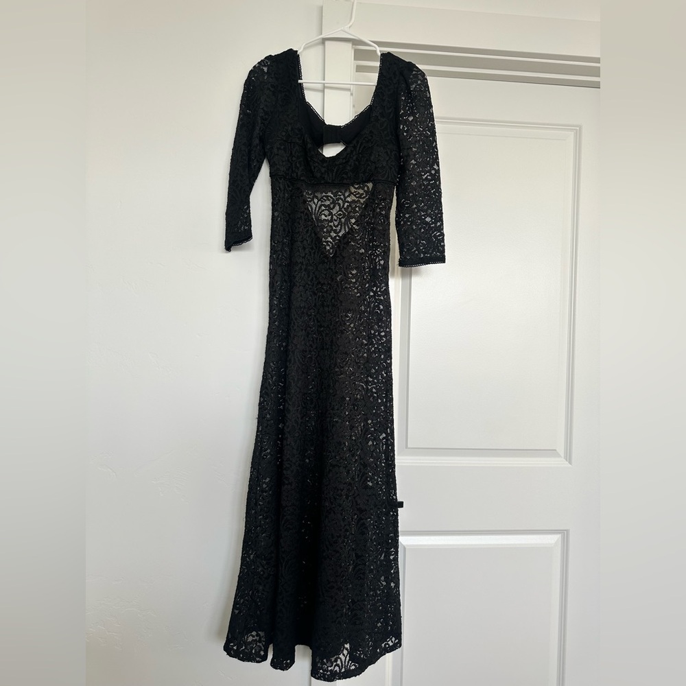 Free People Black Lace Dress